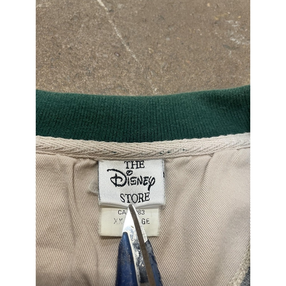 Vintage Disney Mickey Mouse Golf Polo Shirt Mens 2XL Green‎ Allover Print 90s - Picture 6 of 16